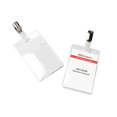 Office Depot 90x60mm klippes álló 50db névkitűző Office Depot 90x60mm klippes álló 50db névkitűző