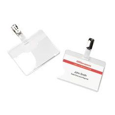 Office Depot 90x60mm klippes fekvő 50db névkitűző Office Depot 90x60mm klippes fekvő 50db névkitűző