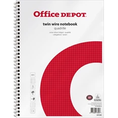 Office Depot A4+ lefűzhető kockás spirálfüzet