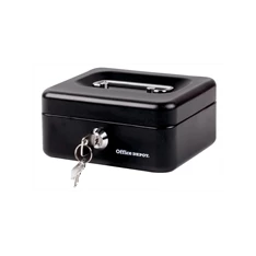 Office Depot mini fekete pénzkazetta Office Depot mini fekete pénzkazetta