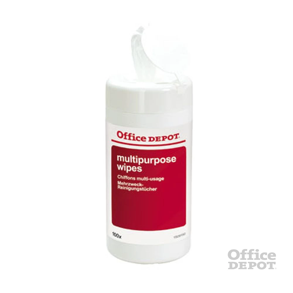 Office Depot 100db/cs nedves tisztító kendő