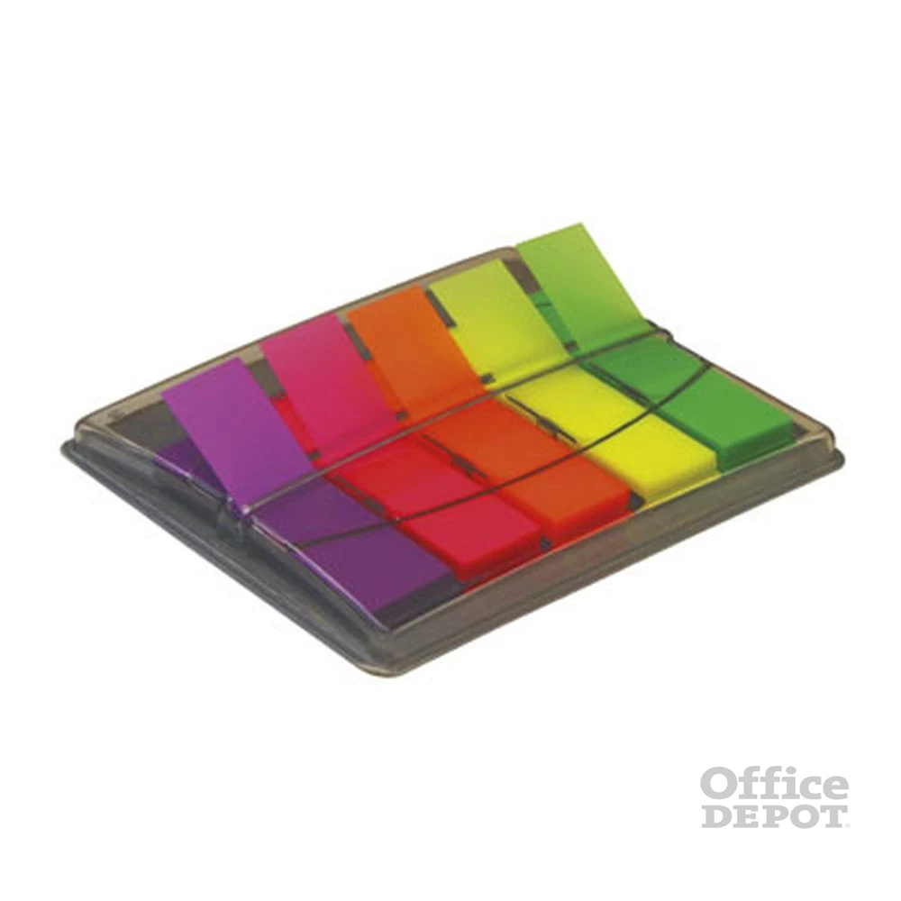 Office Depot 12x45mm vegyes színű öntapadós 5x30db jelölőcímke
