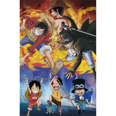 One Piece "Ace Sabo Luffy" 91,5x61 cm poszter One Piece "Ace Sabo Luffy" 91,5x61 cm poszter