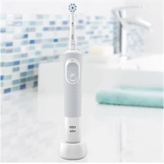 Oral-B Vitality 100 Sensitive Clean fehér elektromos fogkefe Oral-B Vitality 100 Sensitive Clean fehér elektromos fogkefe