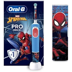 Oral-B D103 Vitality PRO Spiderman gyerek elektromos fogkefe tokkal Oral-B D103 Vitality PRO Spiderman gyerek elektromos fogkefe tokkal