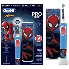 Oral-B D103 Vitality PRO Spiderman gyerek elektromos fogkefe tokkal Oral-B D103 Vitality PRO Spiderman gyerek elektromos fogkefe tokkal