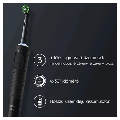 Oral-B D103 Vitality fekete elektromos fogkefe Oral-B D103 Vitality fekete elektromos fogkefe