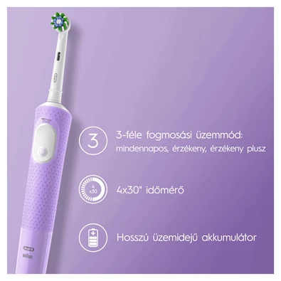 Oral-B D103 Vitality lila elektromos fogkefe Oral-B D103 Vitality lila elektromos fogkefe