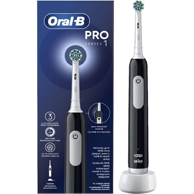 Oral-B PRO1 Black Cross Action elektromos fogkefe Oral-B PRO1 Black Cross Action elektromos fogkefe
