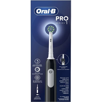 Oral-B PRO1 Black Cross Action elektromos fogkefe Oral-B PRO1 Black Cross Action elektromos fogkefe