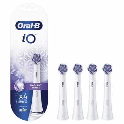Oral-B iO Radiant White Rainbow fehér 4 db-os fogkefefej szett Oral-B iO Radiant White Rainbow fehér 4 db-os fogkefefej szett