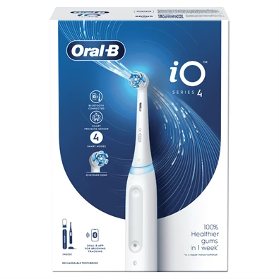 Oral-B iO Series 4 fehér elektromos fogkefe Oral-B iO Series 4 fehér elektromos fogkefe