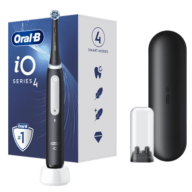 Oral-B iO Series 4 matt fekete elektromos fogkefe Oral-B iO Series 4 matt fekete elektromos fogkefe