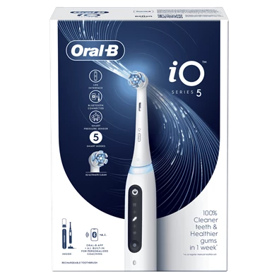 Oral-B iO Series 5 fehér elektromos fogkefe