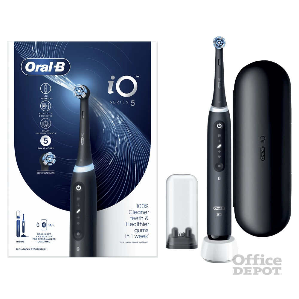 Oral-B iO Series 5 matt fekete elektromos fogkefe