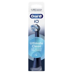 Oral-B iO Ultimate Clean Black 4 db-os fogkefefej szett - új