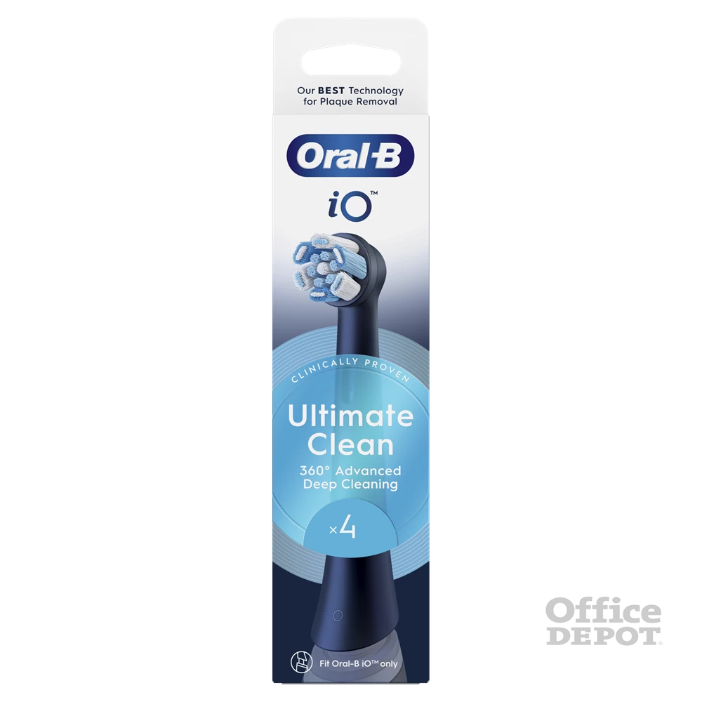 Oral-B iO Ultimate Clean Black 4 db-os fogkefefej szett - új