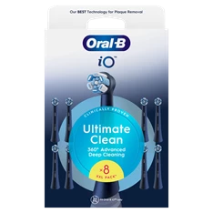 Oral-B iO Ultimate Clean Black XXL 8 db-os fogkefefej szett Oral-B iO Ultimate Clean Black XXL 8 db-os fogkefefej szett