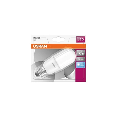 Osram Star matt búra/10W/1050lm/4000K/E27 rúd alakú LED izzó Osram Star matt búra/10W/1050lm/4000K/E27 rúd alakú LED izzó