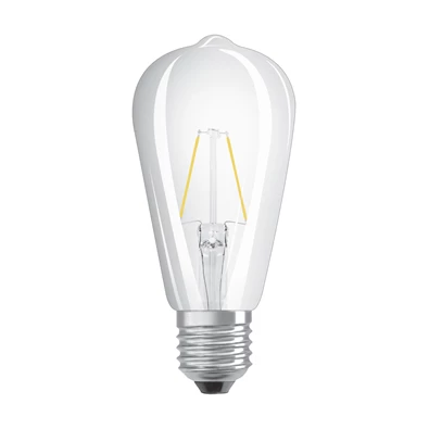 Osram Star átlátszó üveg búra/2,5W/250lm/2700K/E27 LED Edison körte izzó Osram Star átlátszó üveg búra/2,5W/250lm/2700K/E27 LED Edison körte izzó