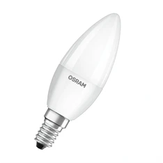 Osram Value opál búra/4,9W/827lm/2700K/E14 LED gyertya izzó