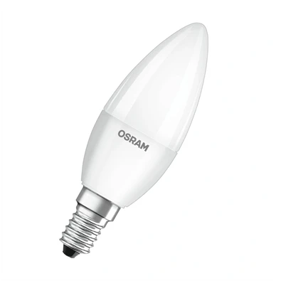 Osram Value opál búra/4,9W/827lm/2700K/E14 LED gyertya izzó