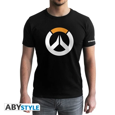 Overwatch Logo férfi fekete XL méretű póló Overwatch Logo férfi fekete XL méretű póló