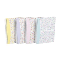 Oxford Floral A5 vonalas spirálfüzet