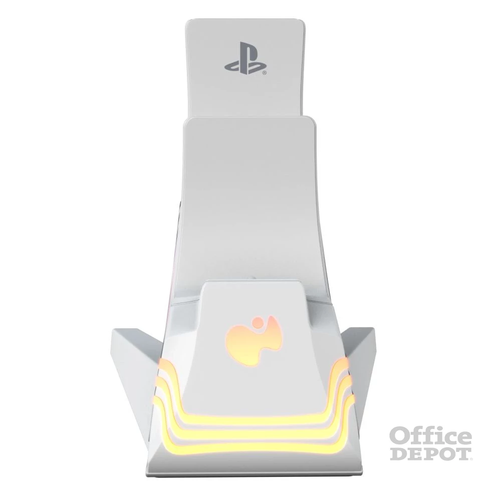 PDP 052-022-WH Afterglow Wave PlayStation 5 DualSense RGB fehér kontroller töltőállomás