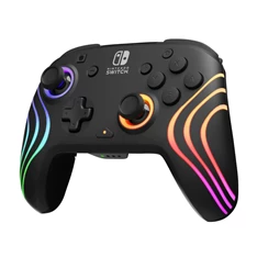 PDP 500-252-BK Afterglow Wave Nintendo Switch/Lite/OLED/Switch 2 RGB LED Lighting fekete vezeték nélküli kontroller PDP 500-252-BK Afterglow Wave Nintendo Switch/Lite/OLED/Switch 2 RGB LED Lighting fekete vezeték nélküli kontroller