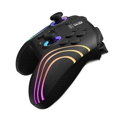 PDP 500-252-BK Afterglow Wave Nintendo Switch/Lite/OLED/Switch 2 RGB LED Lighting fekete vezeték nélküli kontroller PDP 500-252-BK Afterglow Wave Nintendo Switch/Lite/OLED/Switch 2 RGB LED Lighting fekete vezeték nélküli kontroller