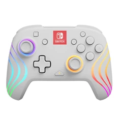 PDP 500-238-WH Afterglow Wave Nintendo Switch RGB LED Lighting fehér vezeték nélküli kontroller PDP 500-238-WH Afterglow Wave Nintendo Switch RGB LED Lighting fehér vezeték nélküli kontroller