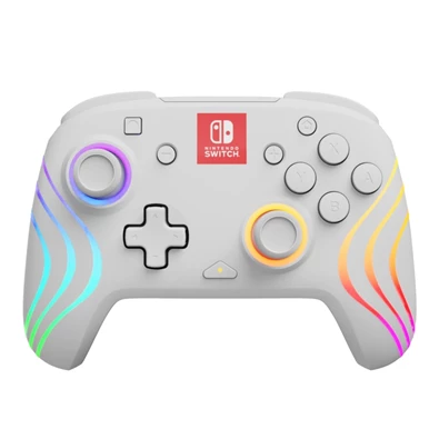 PDP 500-238-WH Afterglow Wave Nintendo Switch RGB LED Lighting fehér vezeték nélküli kontroller PDP 500-238-WH Afterglow Wave Nintendo Switch RGB LED Lighting fehér vezeték nélküli kontroller