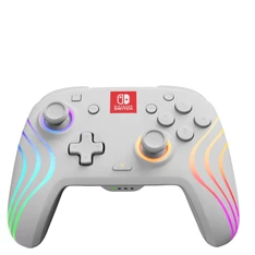 PDP 500-238-WH Afterglow Wave Nintendo Switch RGB LED Lighting fehér vezeték nélküli kontroller PDP 500-238-WH Afterglow Wave Nintendo Switch RGB LED Lighting fehér vezeték nélküli kontroller
