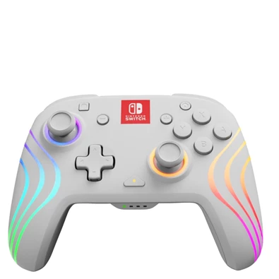 PDP 500-238-WH Afterglow Wave Nintendo Switch RGB LED Lighting fehér vezeték nélküli kontroller PDP 500-238-WH Afterglow Wave Nintendo Switch RGB LED Lighting fehér vezeték nélküli kontroller
