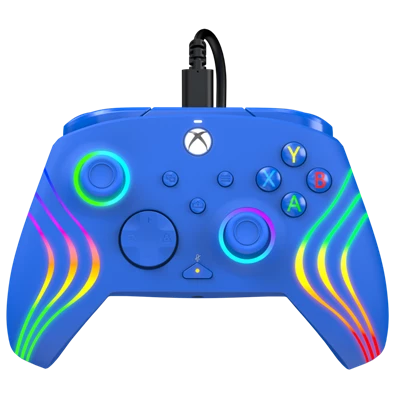 PDP 049-024-BL Afterglow Wave Xbox Series X|S/Xbox One/PC RGB LED kék vezetékes kontroller PDP 049-024-BL Afterglow Wave Xbox Series X|S/Xbox One/PC RGB LED kék vezetékes kontroller