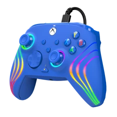 PDP 049-024-BL Afterglow Wave Xbox Series X|S/Xbox One/PC RGB LED kék vezetékes kontroller PDP 049-024-BL Afterglow Wave Xbox Series X|S/Xbox One/PC RGB LED kék vezetékes kontroller