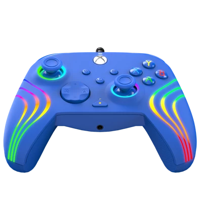 PDP 049-024-BL Afterglow Wave Xbox Series X|S/Xbox One/PC RGB LED kék vezetékes kontroller PDP 049-024-BL Afterglow Wave Xbox Series X|S/Xbox One/PC RGB LED kék vezetékes kontroller