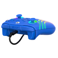 PDP 049-024-BL Afterglow Wave Xbox Series X|S/Xbox One/PC RGB LED kék vezetékes kontroller PDP 049-024-BL Afterglow Wave Xbox Series X|S/Xbox One/PC RGB LED kék vezetékes kontroller