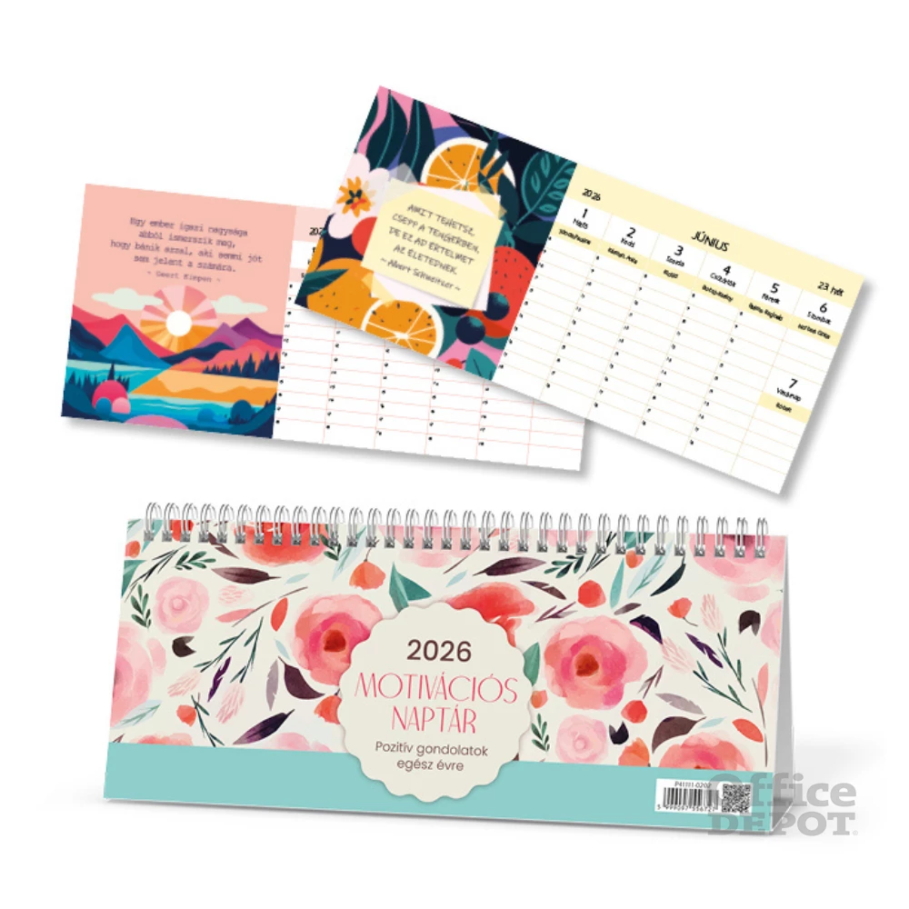 PD Motivációs 2026 asztali naptár