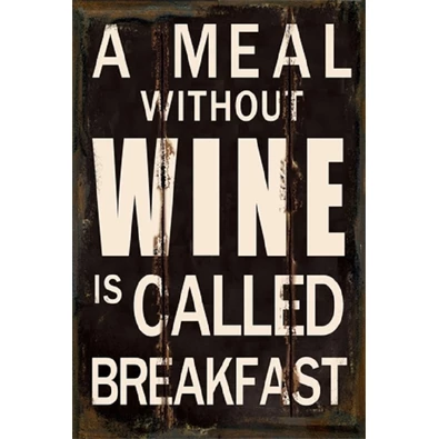 PF A meal without wine… 20x30 cm-es retro dekor fémtábla PF A meal without wine… 20x30 cm-es retro dekor fémtábla