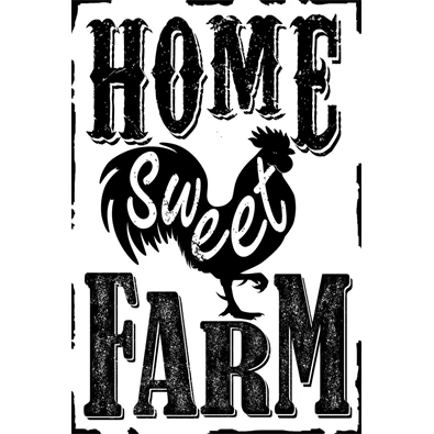 PF Home Sweet Farm 20x30 cm-es retro dekor fémtábla PF Home Sweet Farm 20x30 cm-es retro dekor fémtábla