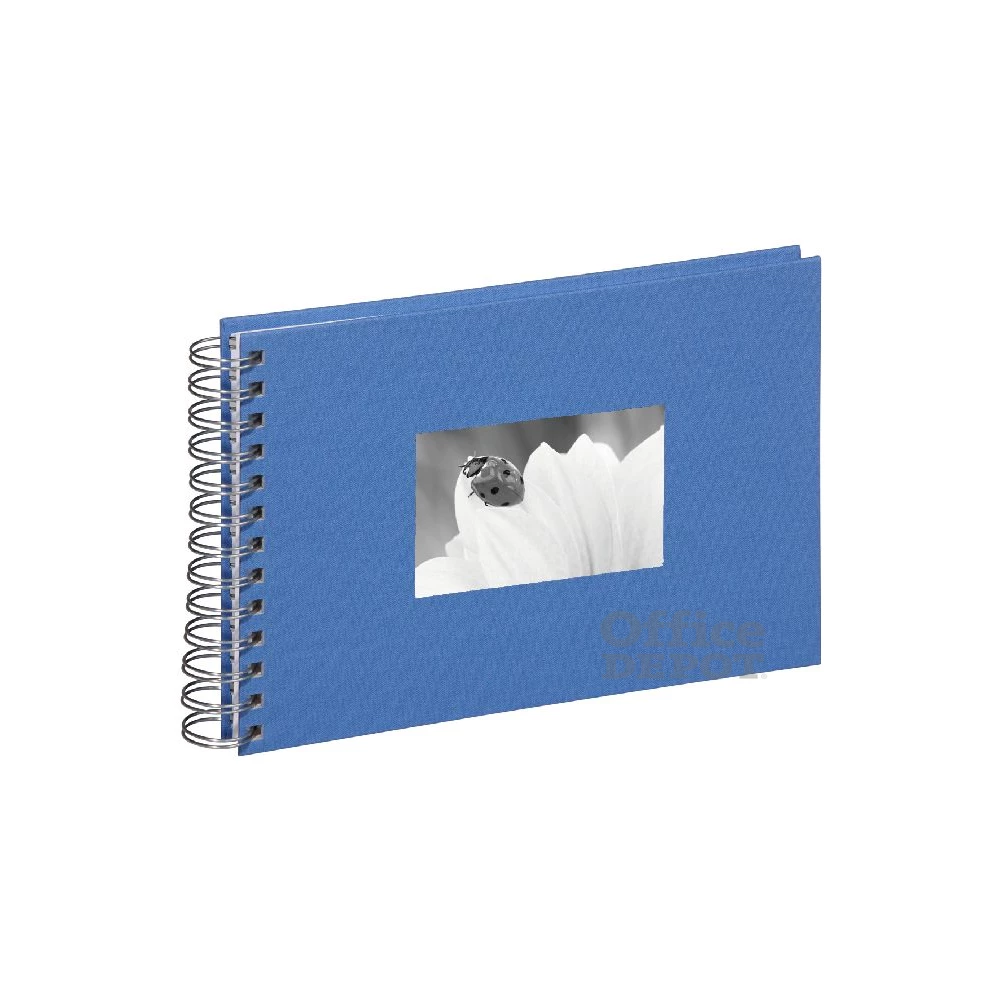 Pagna 24x17cm fehér lapos spirálos kék fotóalbum