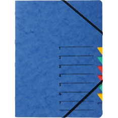 Pagna A4 7 rekeszes kék rendezőmappa