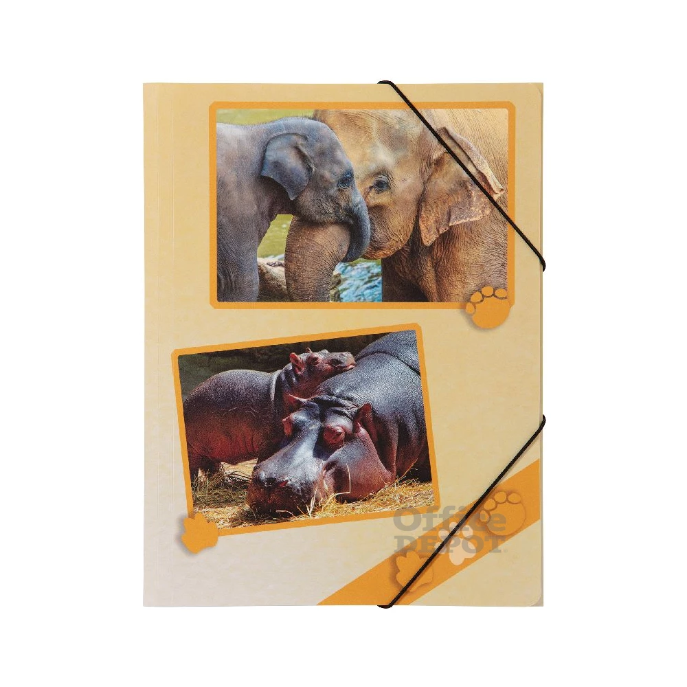 Pagna A4 PP állatkerti állatok gumismappa