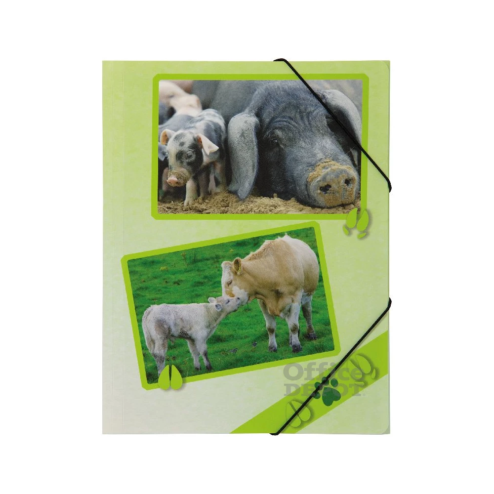 Pagna A4 PP farmon élő állatok  gumismappa