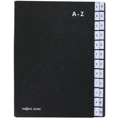 Pagna A-Z ig nyitott fekete előrendező Pagna A-Z ig nyitott fekete előrendező