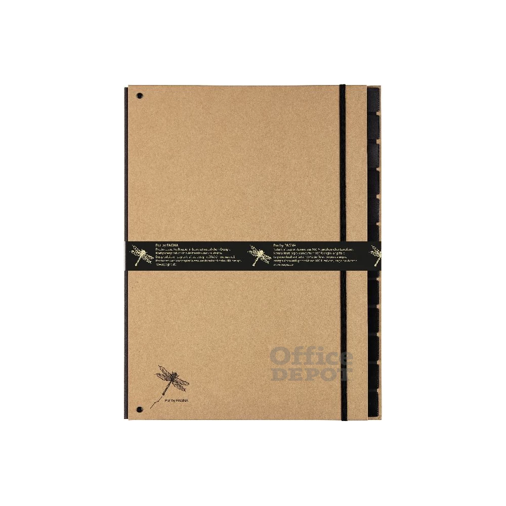 Pagna Pur A4 12rekeszes natúr előrendező