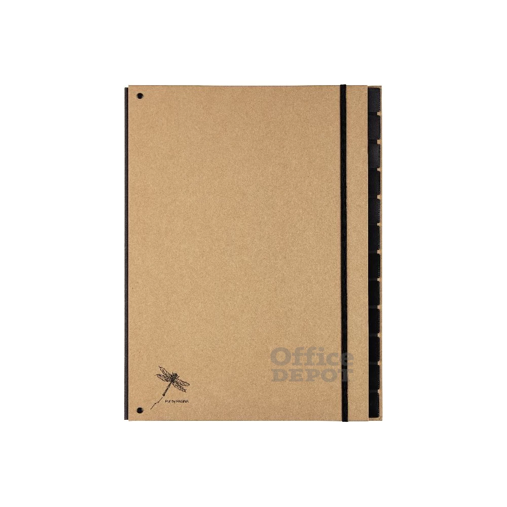 Pagna Pur A4 12rekeszes natúr előrendező