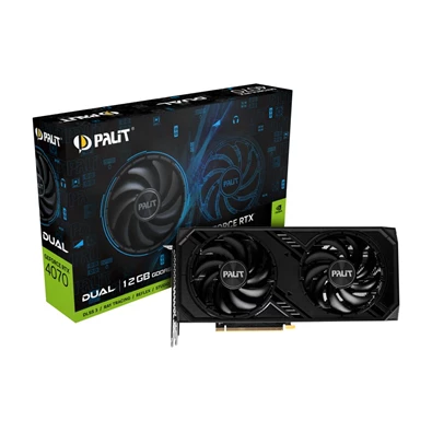 Palit GeForce RTX 4070 Dual 12GB GDDR6X 192-bit videókártya Palit GeForce RTX 4070 Dual 12GB GDDR6X 192-bit videókártya